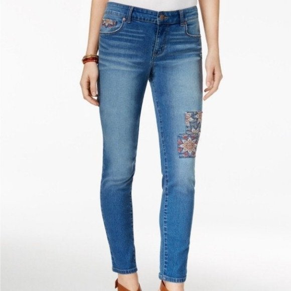 Style & Co. Jeans Womens Embroidered Skinny Jeans Poshmark